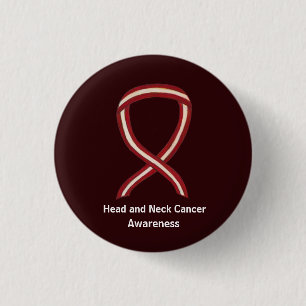 Head and Neck Awareness Ribbon Pin Buttons