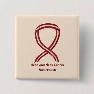 Head and Neck Awareness Ribbon Pin Buttons