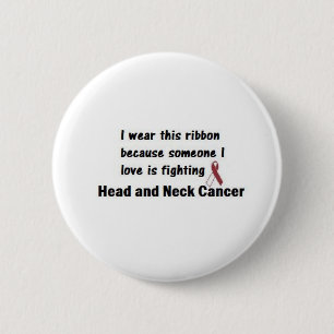 Head and Neck Cancer 6 Cm Round Badge
