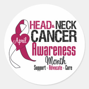 Head and Neck Cancer Awareness Month Classic Round Sticker