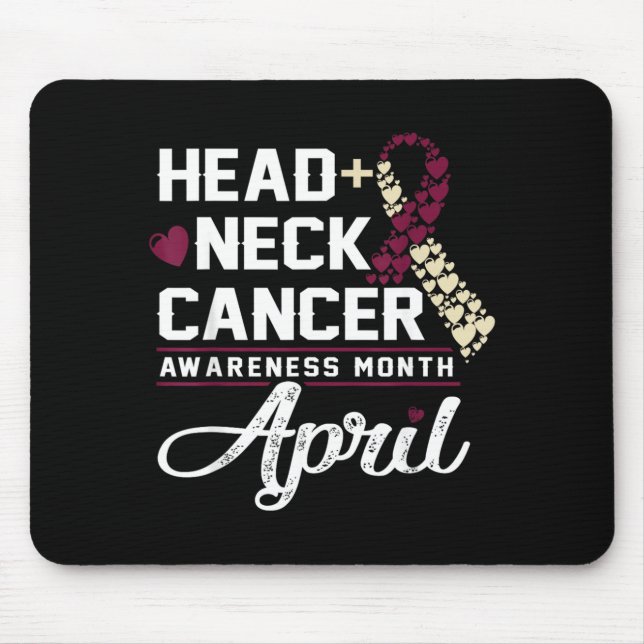 Head And Neck Cancer Awareness Mouse Pad (Front)