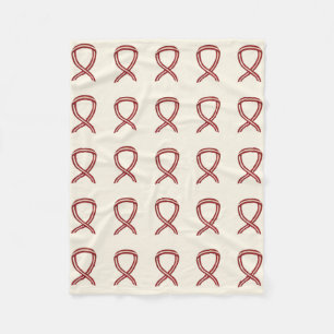 Head and Neck Cancer Awareness Ribbon Soft Blanket