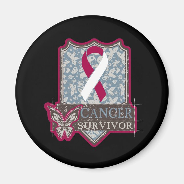 Head and Neck Cancer Survivor Vintage Magnet (Front)