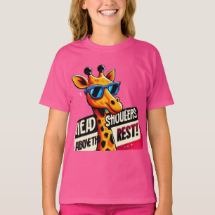 head and shoulders above the rest funny giraffe  T-Shirt