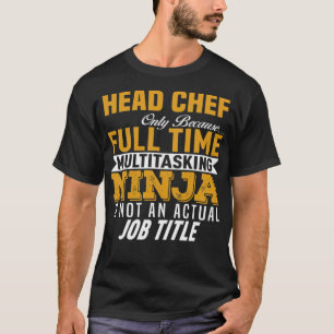 Head Chef birthday boy funny culinary T-Shirt