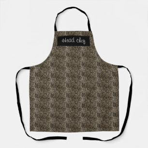 Head chef fun elegant customisable classy apron