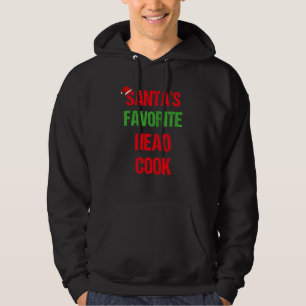 Head Cook Funny Pajama Christmas Hoodie