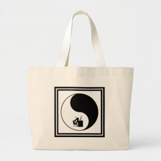 Head Desk Icon Large Tote Bag