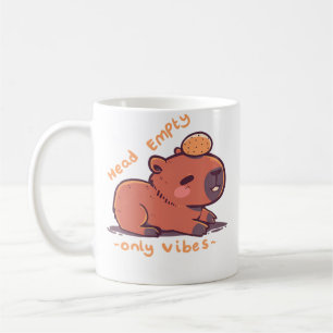 Head Empty Capybara Coffee Mug