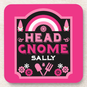 Head Garden Gnome Gardener Coaster