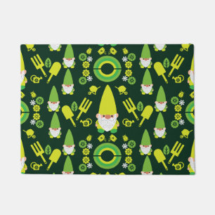 Head Garden Gnome Gardener Doormat