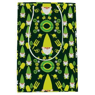Head Garden Gnome Gardener Medium Gift Bag