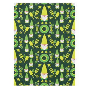 Head Garden Gnome Gardener Tablecloth