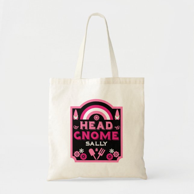 Head Garden Gnome Gardener Tote Bag (Front)