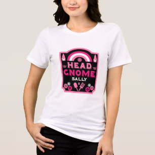 Head Garden Gnome Gardener Tri-Blend Shirt