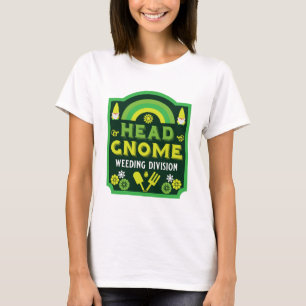 Head Garden Gnome Weeding T-Shirt