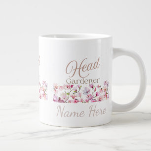 Head Gardener Floral Mother’s Day & Birthday Gift Large Coffee Mug