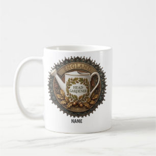 Head Gardener Personalised British Heritage Wate Coffee Mug