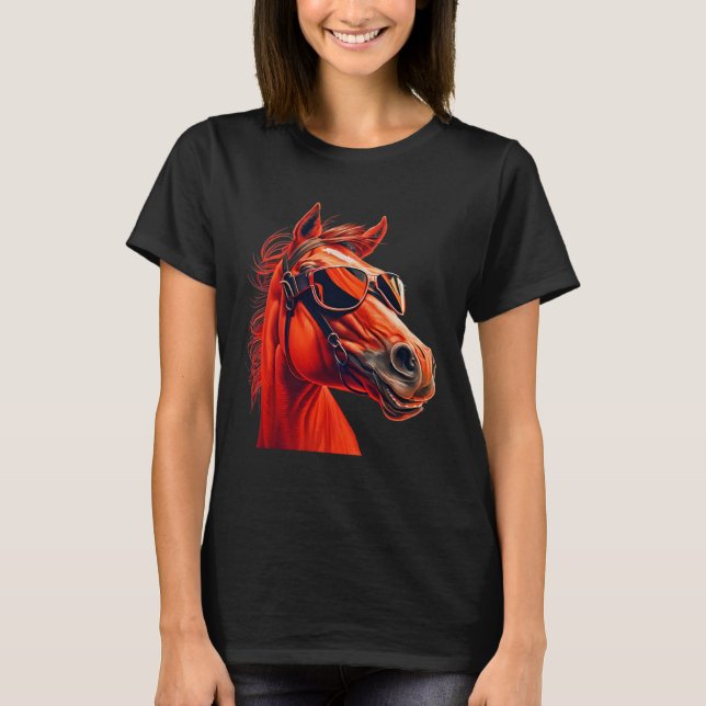 Head Horses  Humorous Sunglasses  2 T-Shirt (Front)