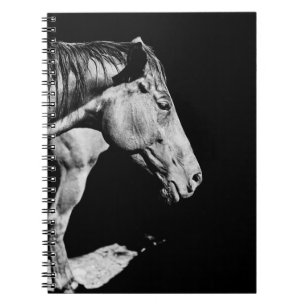 head horse's leg spiral notebook