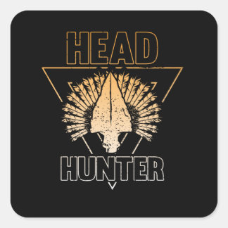 Head Hunter, Collecting Hunting Relics Square Sticker