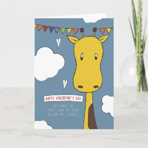 Head in the Clouds Valentines Card
