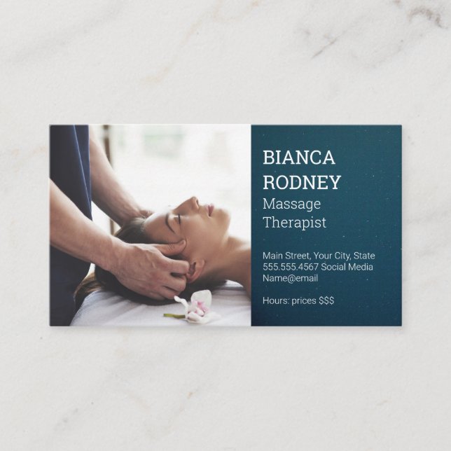 Head Massage Business Card (Front)