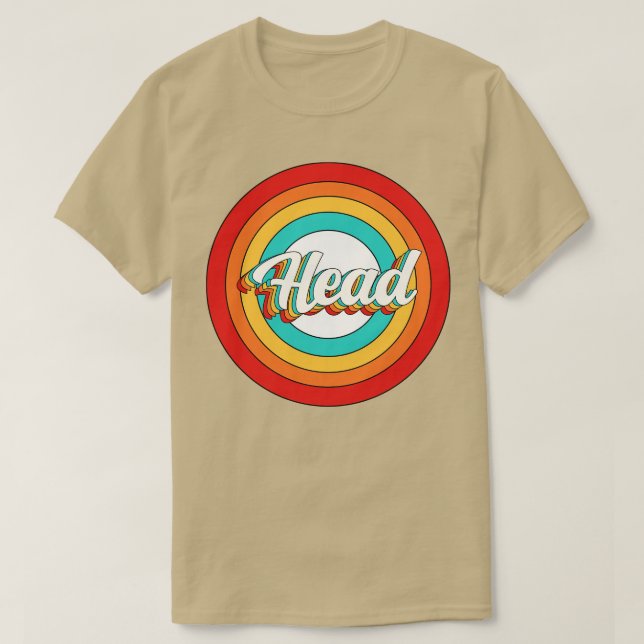 Head Name Shirt Vintage Head Circle (Design Front)
