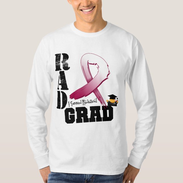 Head Neck Cancer Radiation Therapy RAD Grad T-Shirt (Front)
