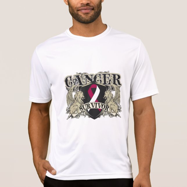 Head Neck Cancer Survivor Mens Heraldry T-Shirt (Front)
