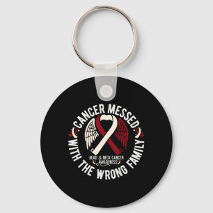 Head Neck Family Support Oral Head Neck Cancer Key Ring