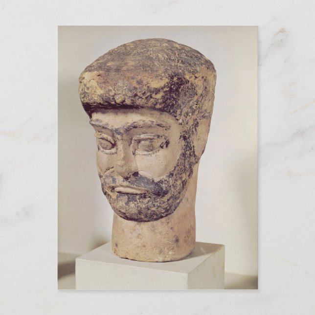 Head of a beaded man, c.1800 BC Postcard (Front)