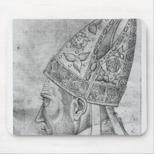 Head of a bishop, from the The Vallardi Album Mouse Pad
