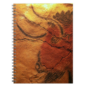 Head of a bison Altamira Cave Spiral Notebook