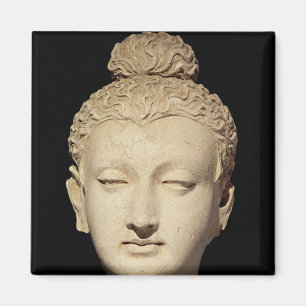 Head of a Buddha, Greco-Buddhist style Magnet