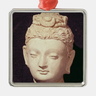 Head of a Buddha, Greco-Buddhist style Metal Tree Decoration