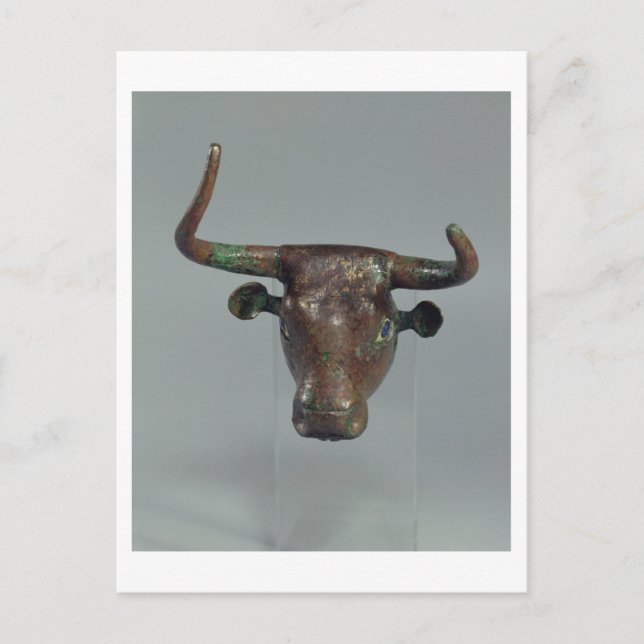 Head of a bull, with Royal Sumerian inscription, m Postcard (Front)