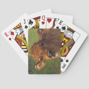 Head of a Calf (by Rosa Bonheur) Playing Cards