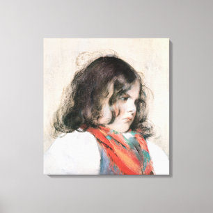 Head of a Child Canvas Print