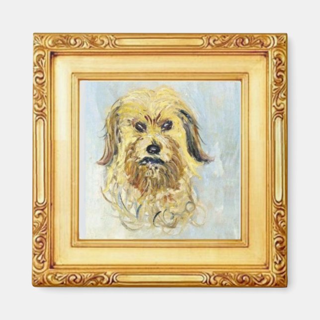 Head of a Dog by Claude Monet Magnet (Front)