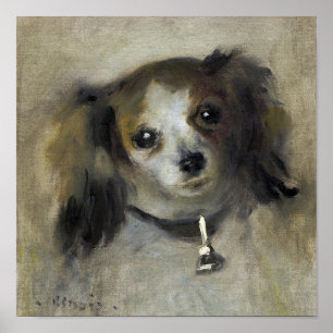 Head of a Dog painting by Auguste Renoir Poster