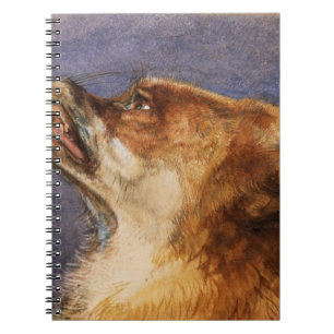 Head of a Fox Spiral Notebook