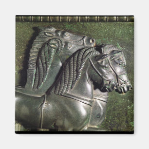 Head of a horse from a quadriga magnet