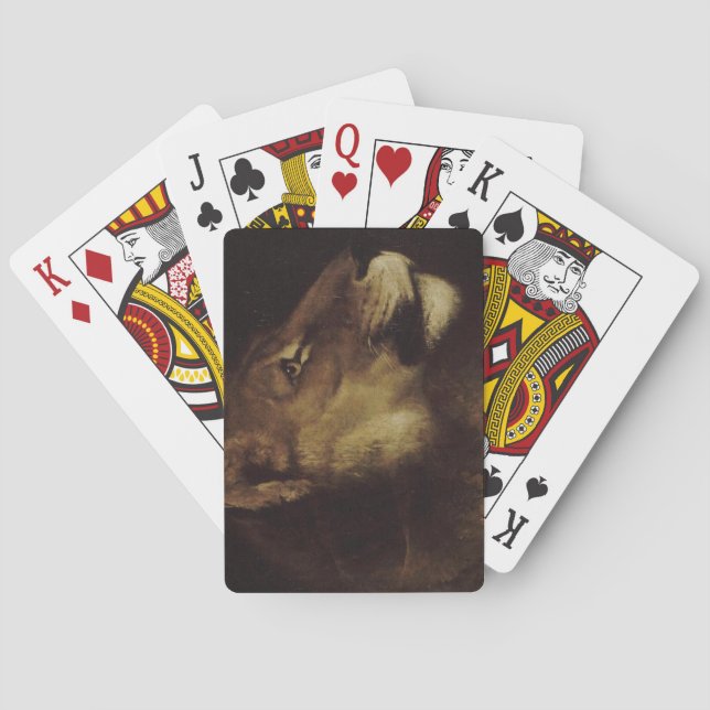 Head of a Lion (Wild Animal) Playing Cards (Back)