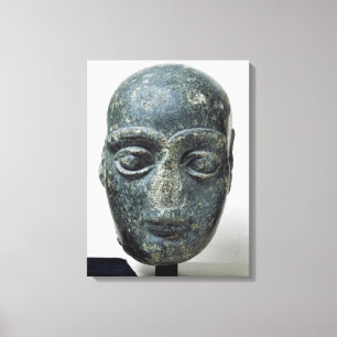 Head of a man canvas print