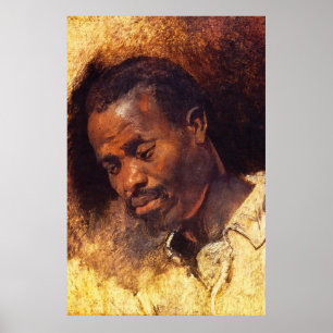 Head of a Negro by Rubens Poster