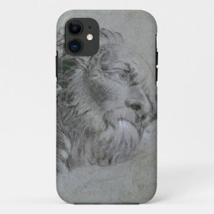 Head of a River-God, c.1751 (black chalk heightene Case-Mate iPhone Case