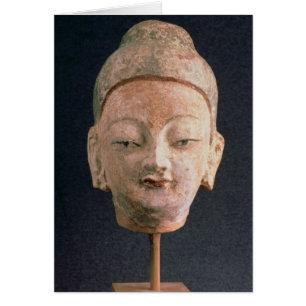 Head of a statue of Buddha, from Bezeklik