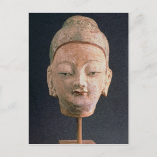 Head of a statue of Buddha, from Bezeklik Postcard