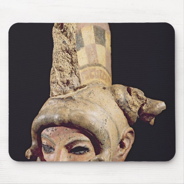 Head of a warrior wearing a helmet mouse pad (Front)